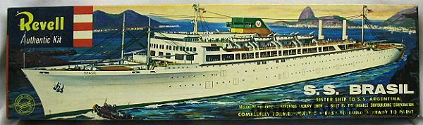 Revell 1/400 SS Brasil (Brazil) Moore-McCormack's Famous Luxury Ocean Liner 'S' Kit - Bagged, H346-198 plastic model kit